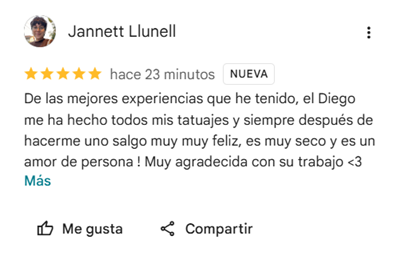 Testimonio de Google 1