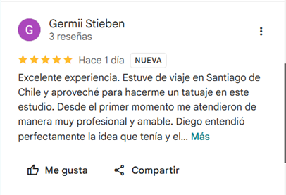 Testimonio de Google 5