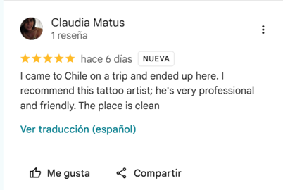 Testimonio de Google 8
